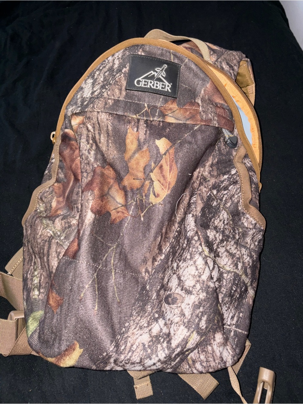 Gerber Men's Camo Backpack in Brown and Tan